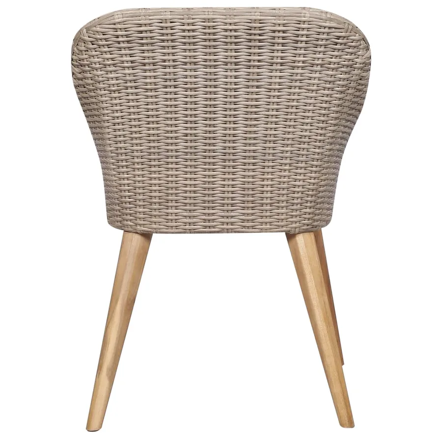 Ensemble à manger de jardin 7 pcs Marron - 10