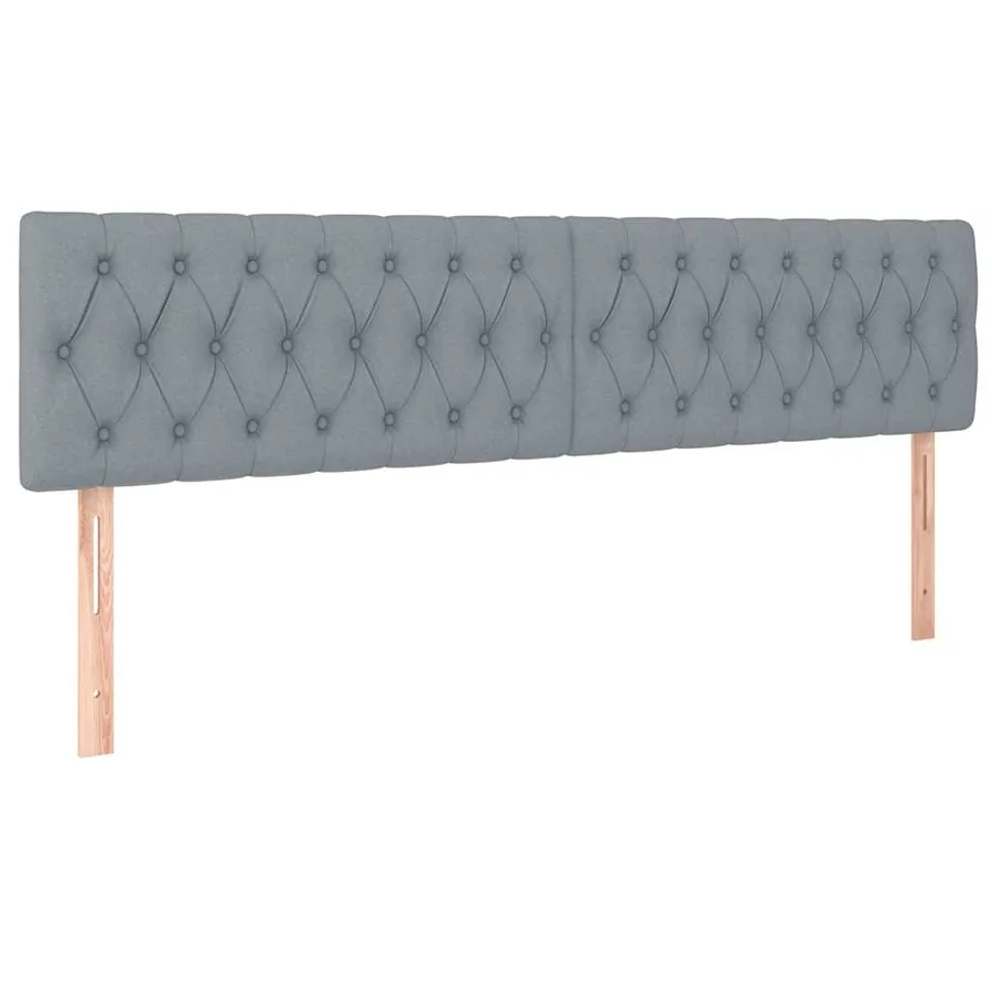 Lit ottoman avec matelas et LED Gris clair 180x200 cm tissu - 10