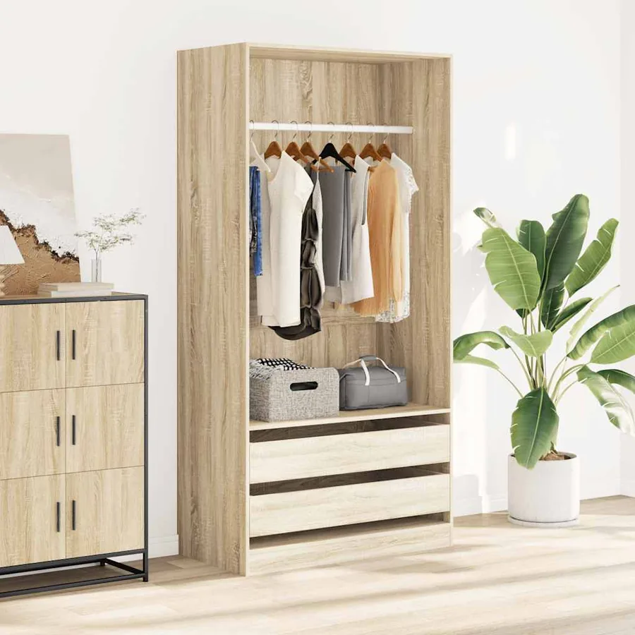 Garde-robe Chêne sonoma 100x50x200 cm Bois d'ingénierie