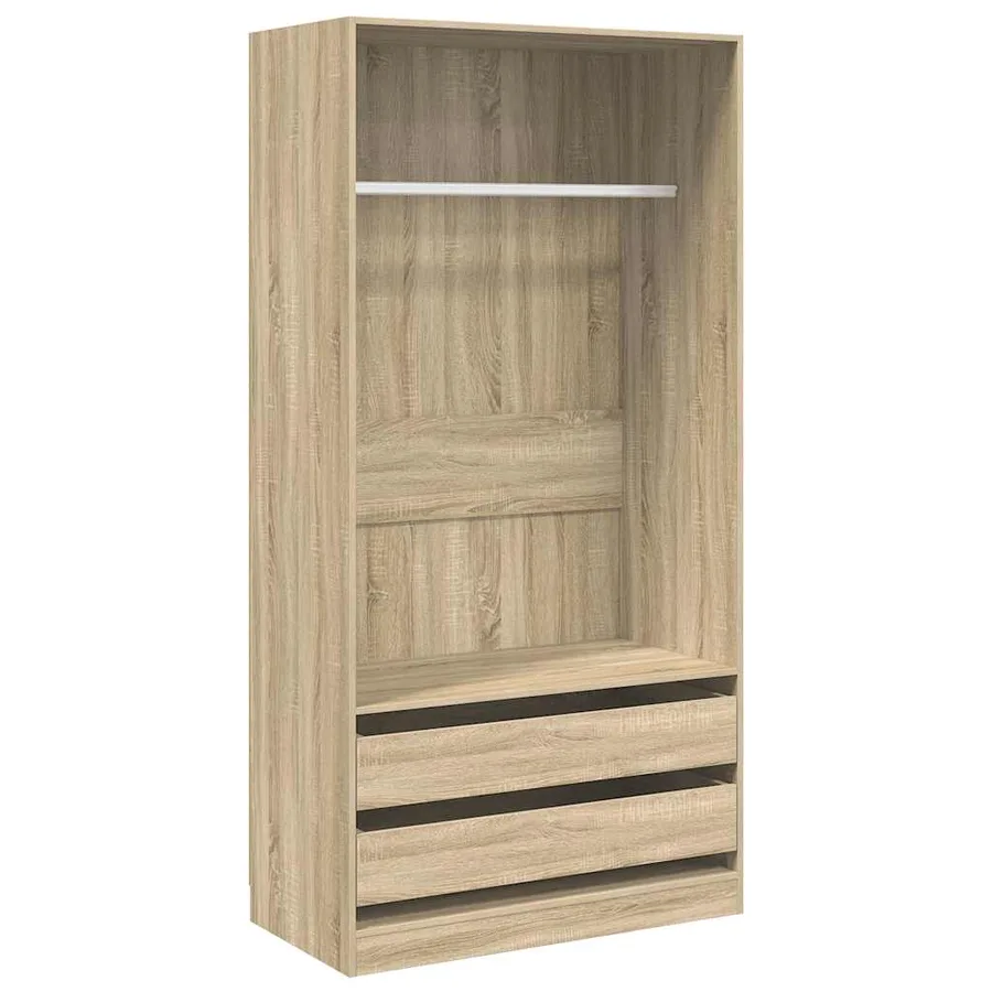 Garde-robe Chêne sonoma 100x50x200 cm Bois d'ingénierie - 2
