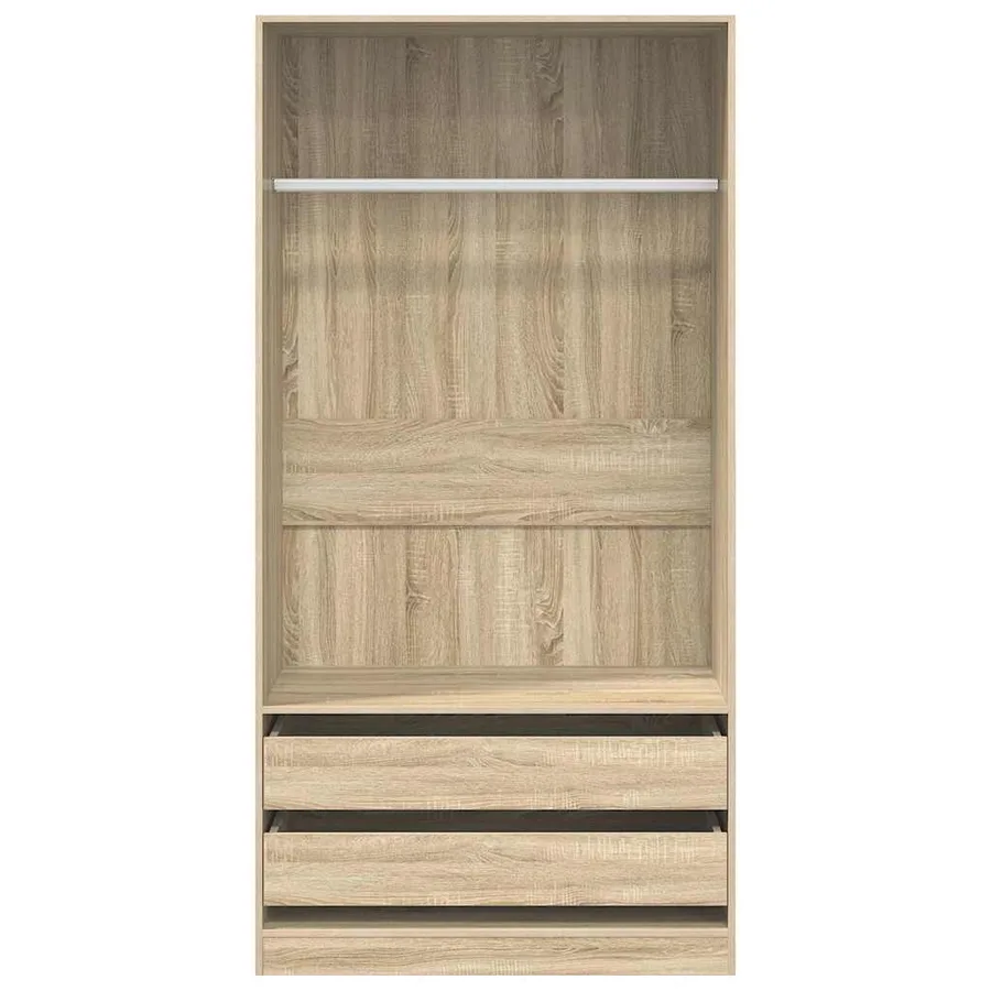 Garde-robe Chêne sonoma 100x50x200 cm Bois d'ingénierie - 4