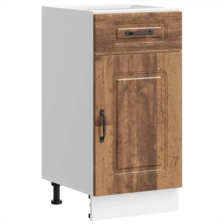 Armoire de cuisine Kalmar vieux bois bois d'ingénierie - 2