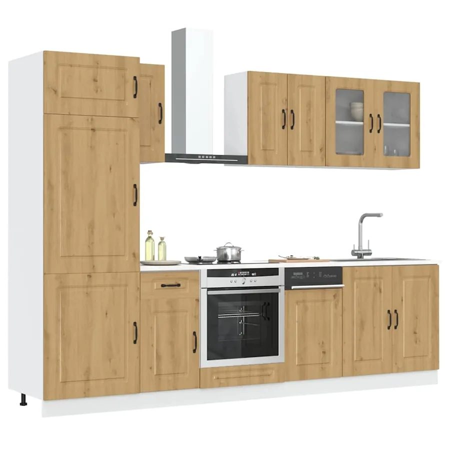 Ensemble d'armoires de cuisine 8 pcs Kalmar bois d'ingénierie