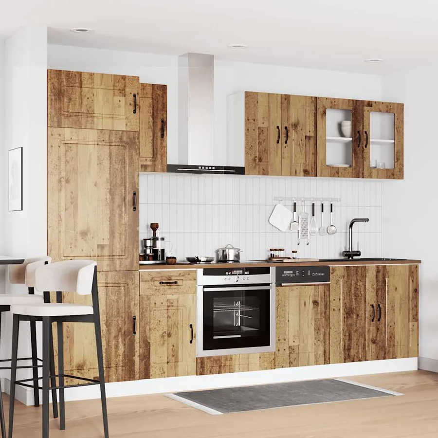 Ensemble d'armoires de cuisine 8 pcs Kalmar bois d'ingénierie - 3