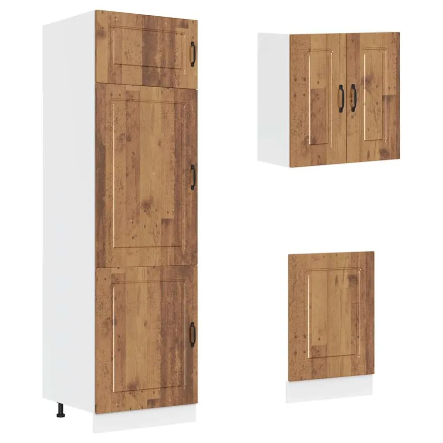 Ensemble d'armoires de cuisine 8 pcs Kalmar bois d'ingénierie - 5