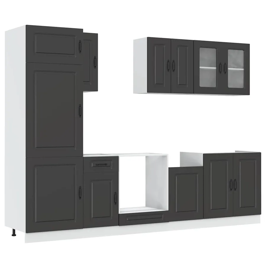 Ensemble d'armoires de cuisine 8 pcs Kalmar bois d'ingénierie - 2