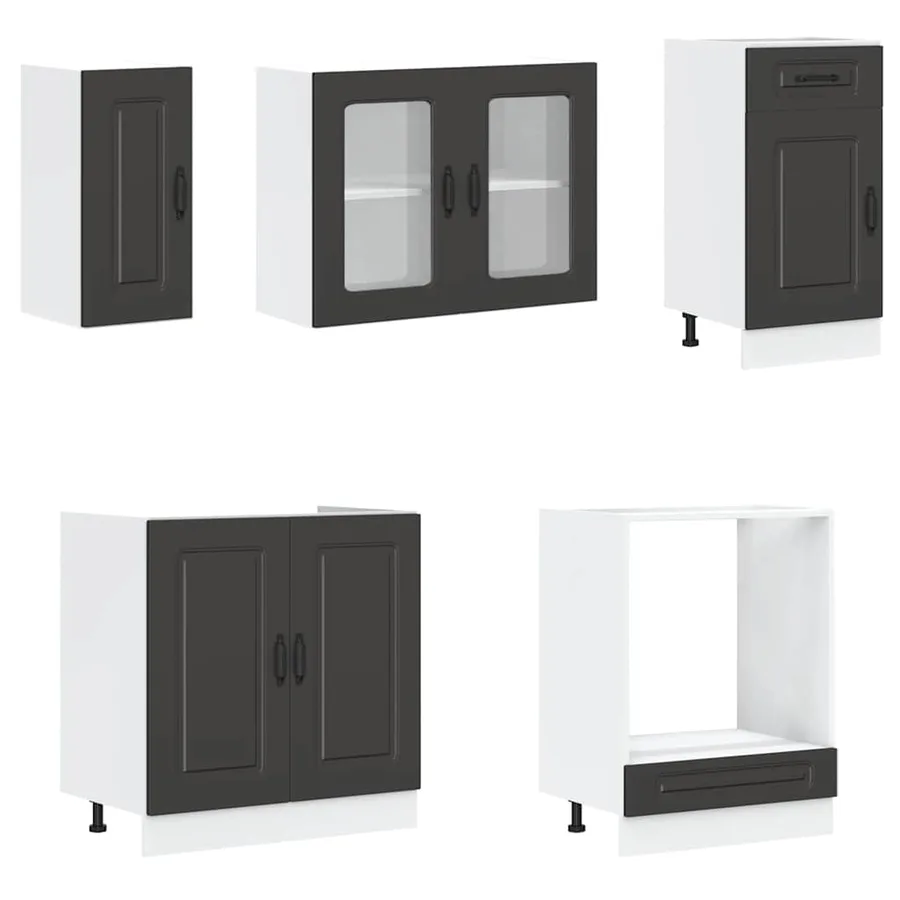 Ensemble d'armoires de cuisine 8 pcs Kalmar bois d'ingénierie - 4
