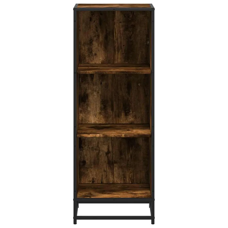 Bibliothèque chêne fumé 40x35x107,5 cm bois d'ingénierie - 4