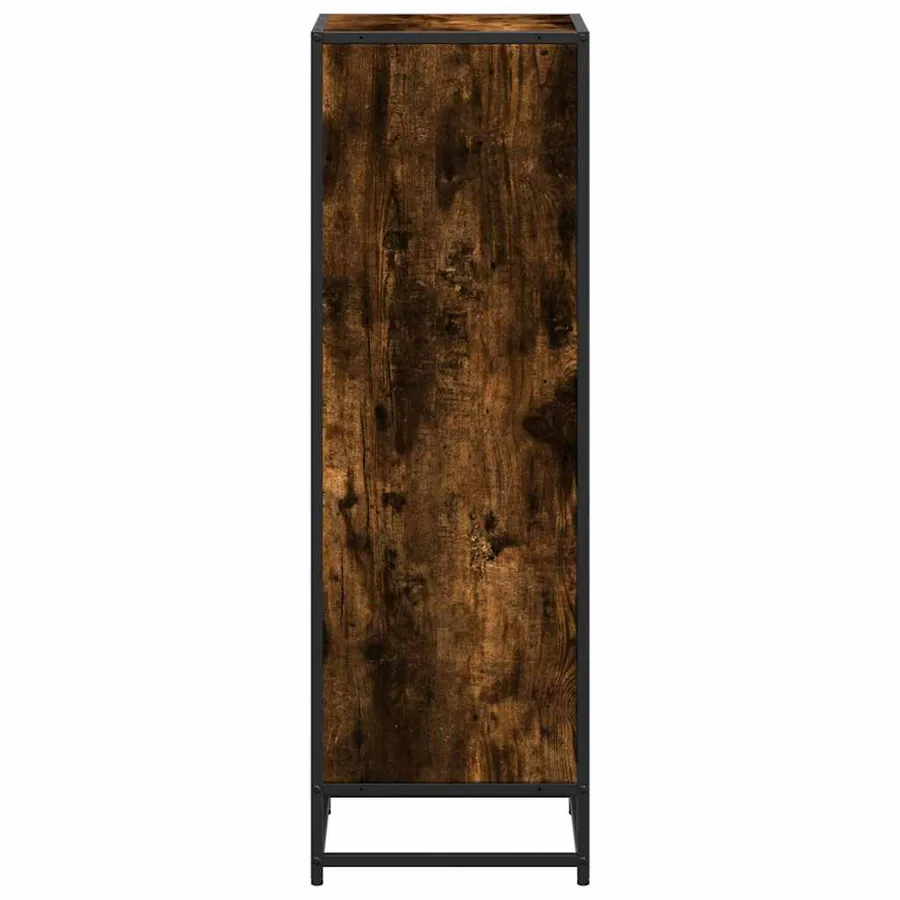 Bibliothèque chêne fumé 40x35x107,5 cm bois d'ingénierie - 5