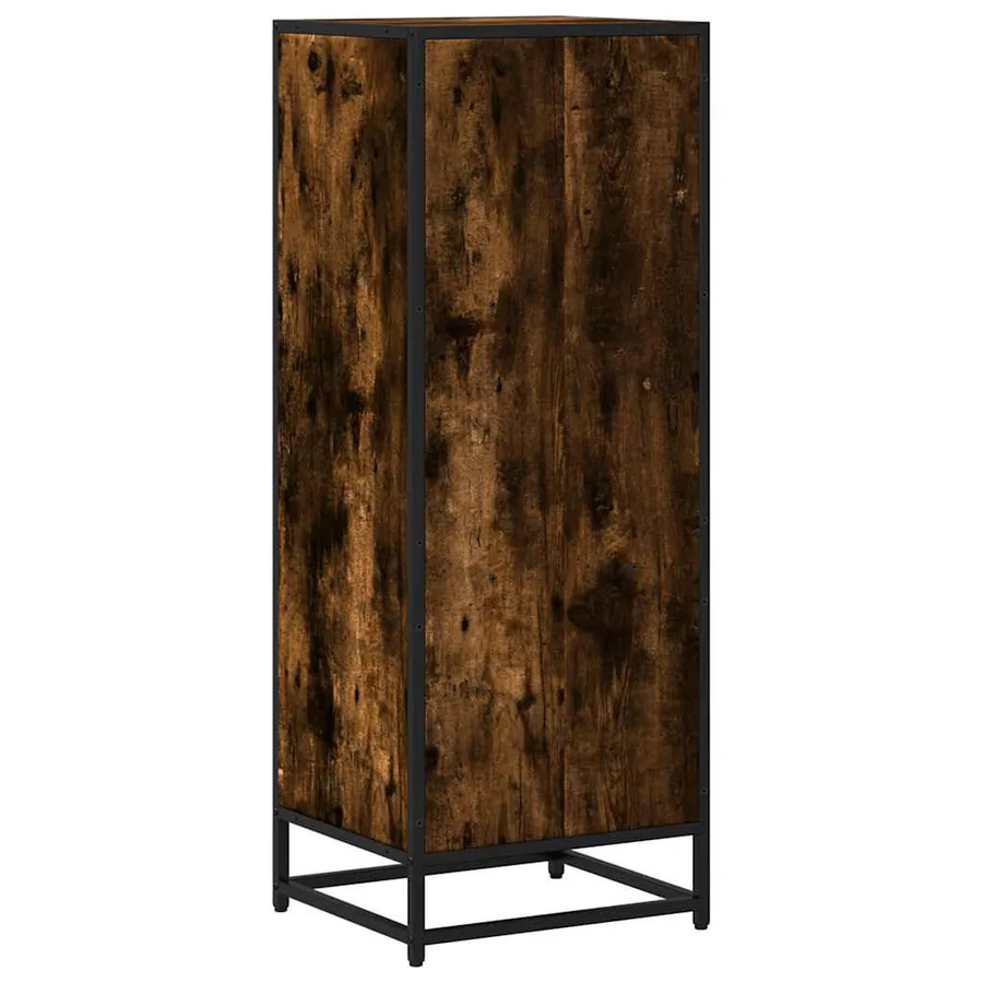 Bibliothèque chêne fumé 40x35x107,5 cm bois d'ingénierie - 6