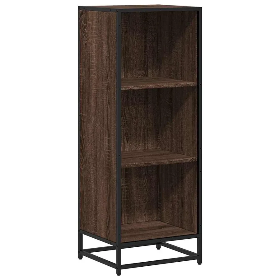 Bibliothèque chêne marron 40x35x107,5 cm bois d'ingénierie - 2