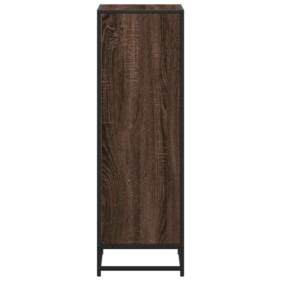 Bibliothèque chêne marron 40x35x107,5 cm bois d'ingénierie - 5