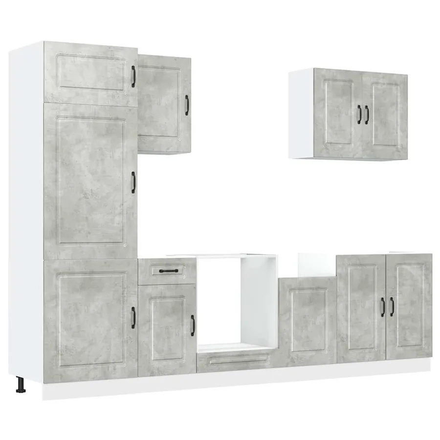 Ensemble d'armoires de cuisine 7 pcs Kalmar bois d'ingénierie - 2