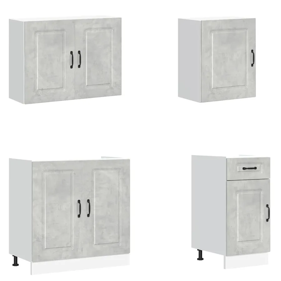 Ensemble d'armoires de cuisine 7 pcs Kalmar bois d'ingénierie - 4