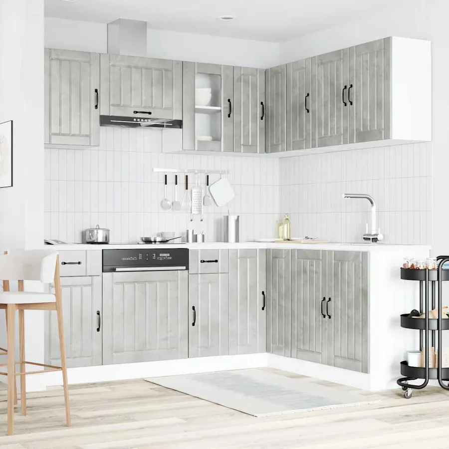 Ensemble d'armoires de cuisine 11 pcs Kalmar bois d'ingénierie - 3
