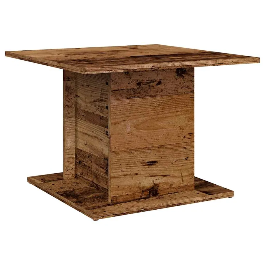 Table basse vieux bois 55,5x55,5x40 cm bois d'ingénierie - 5