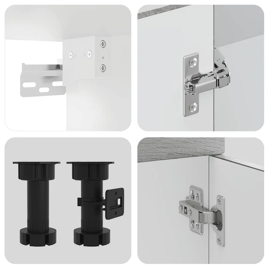 Ensemble d'armoires de cuisine 11 pcs Kalmar bois d'ingénierie - 7