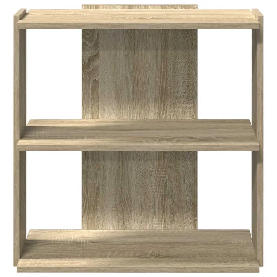 Bibliothèque à 3 niveaux chêne sonoma 60x30x60 cm - 3