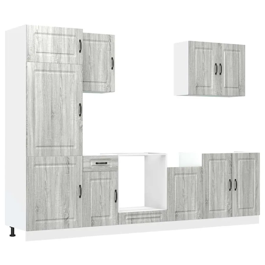 Ensemble d'armoires de cuisine 7 pcs Kalmar bois d'ingénierie - 2