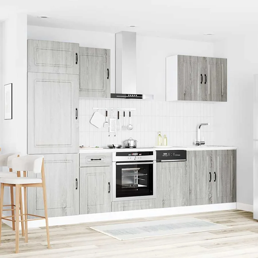 Ensemble d'armoires de cuisine 7 pcs Kalmar bois d'ingénierie - 3