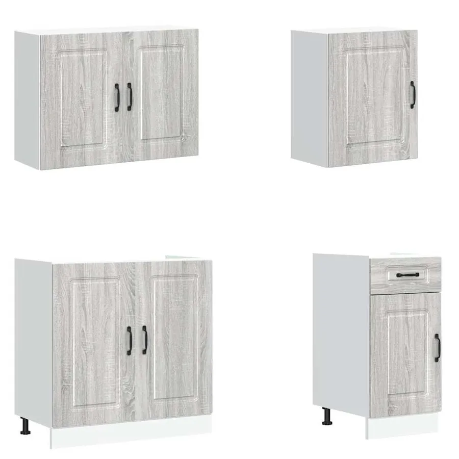 Ensemble d'armoires de cuisine 7 pcs Kalmar bois d'ingénierie - 4