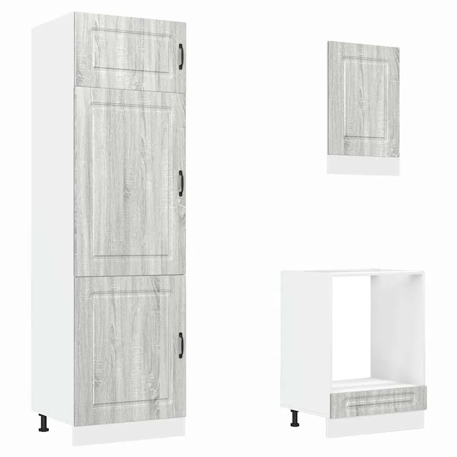 Ensemble d'armoires de cuisine 7 pcs Kalmar bois d'ingénierie - 5