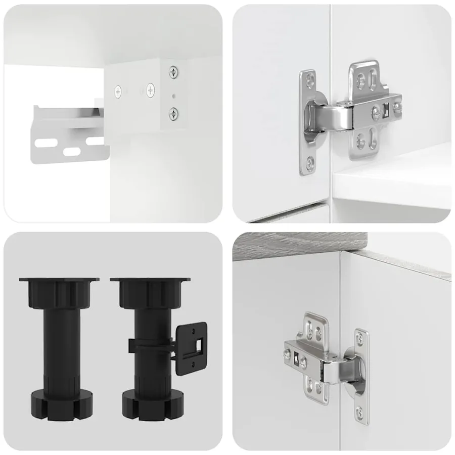 Ensemble d'armoires de cuisine 7 pcs Kalmar bois d'ingénierie - 7