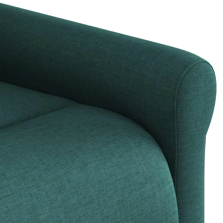 Fauteuil de massage inclinable Vert foncé Tissu - 9