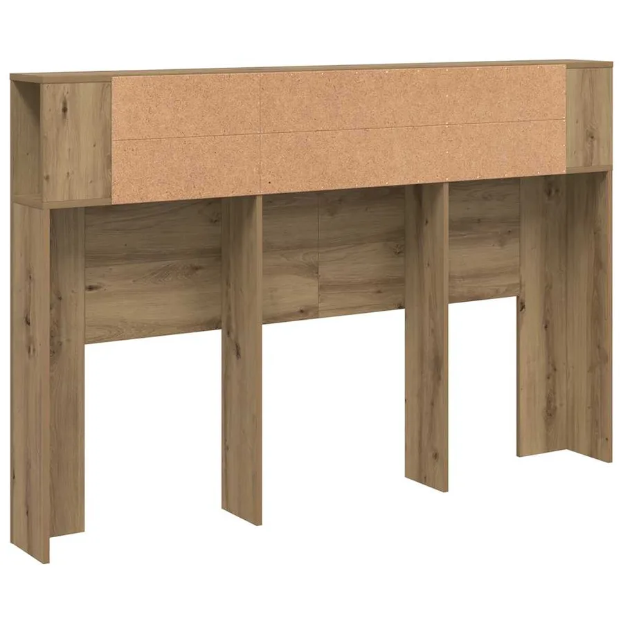 Armoire à tête de lit Chêne artisanal 160 x 18,5 x 103,5 cm Bois d'ingénierie - 6