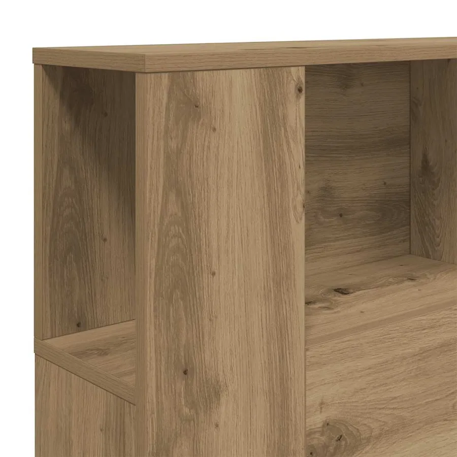 Armoire à tête de lit Chêne artisanal 160 x 18,5 x 103,5 cm Bois d'ingénierie - 7