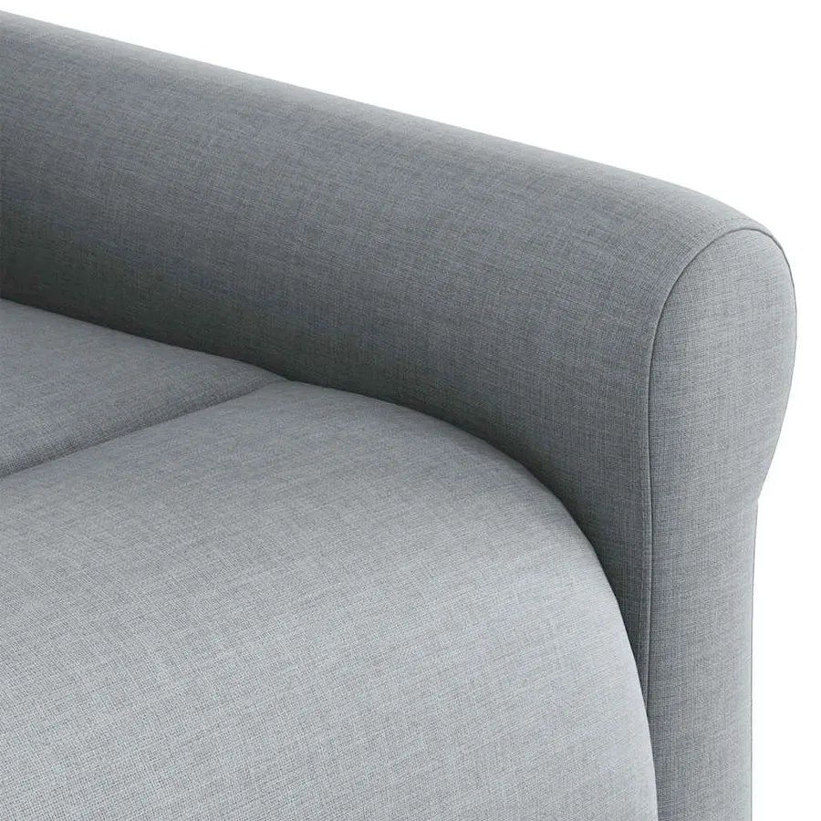 Fauteuil de massage inclinable Gris clair Tissu - 9