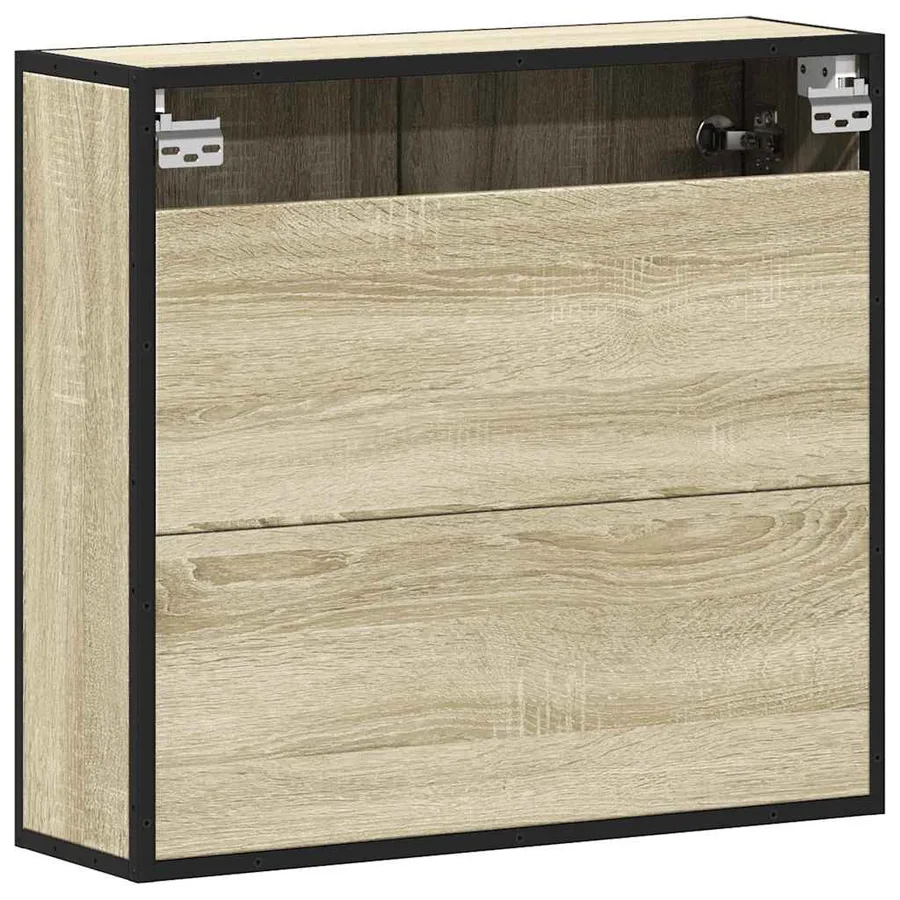 Armoire de salle de bain avec miroir Chêne Sonoma 65 x 20 x 60 cm Bois d'ingénierie - 7