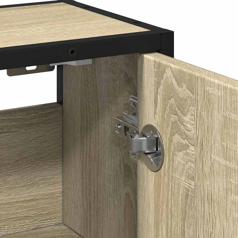 Armoire de salle de bain avec miroir Chêne Sonoma 65 x 20 x 60 cm Bois d'ingénierie - 9