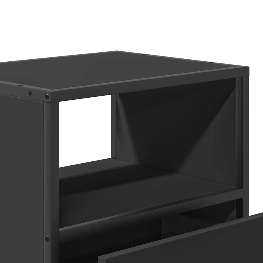 Tables de chevet murales 2 pcs noir 40x31x39,5 cm - 10