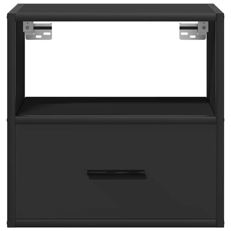 Tables de chevet murales 2 pcs noir 40x31x39,5 cm - 5