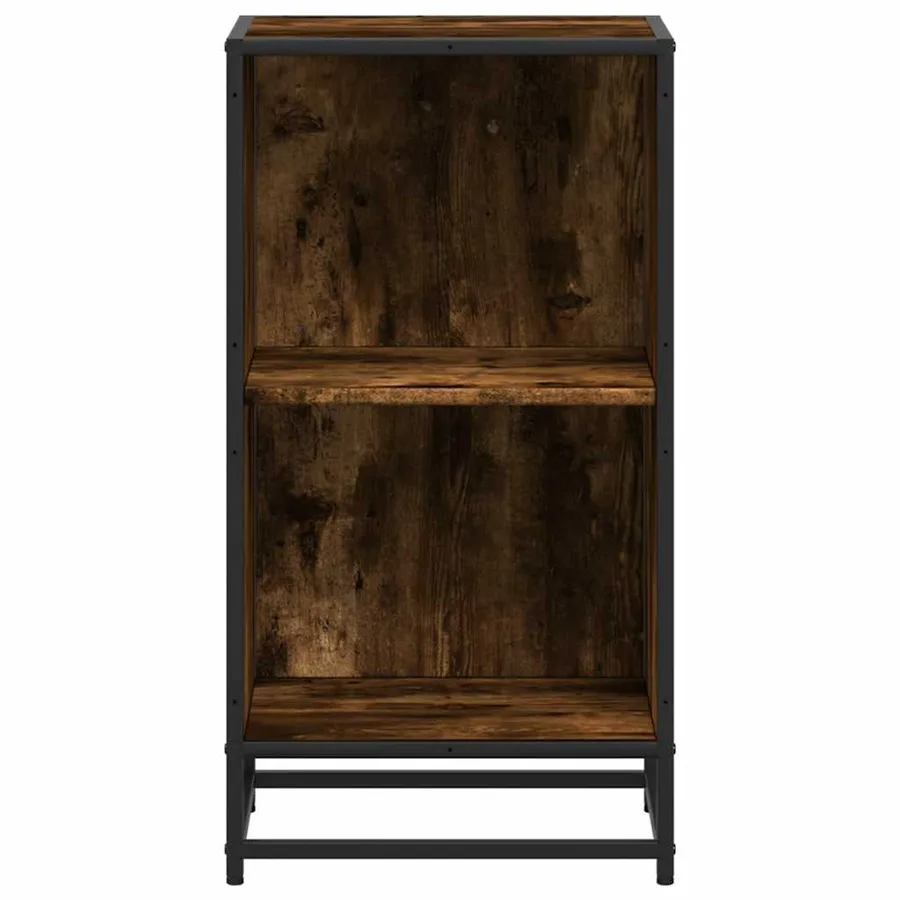 Bibliothèque chêne fumé 40x35x76 cm bois d'ingénierie - 4