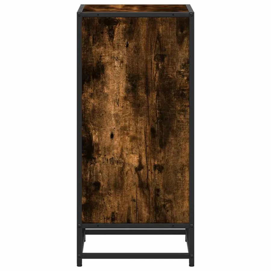 Bibliothèque chêne fumé 40x35x76 cm bois d'ingénierie - 5