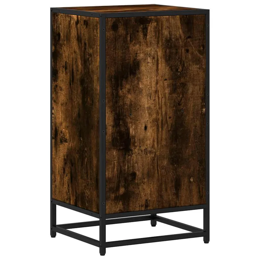 Bibliothèque chêne fumé 40x35x76 cm bois d'ingénierie - 6