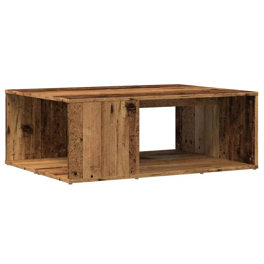 Table basse vieux bois 90x67x33 cm bois d'ingénierie - 2