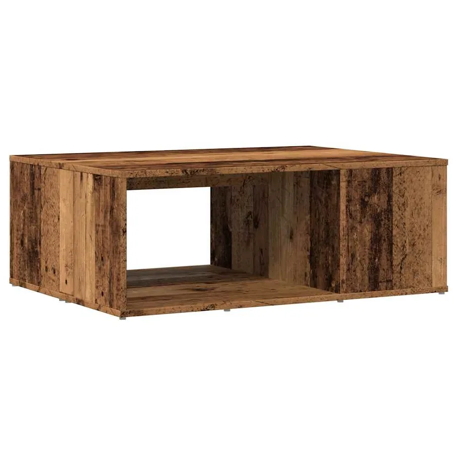 Table basse vieux bois 90x67x33 cm bois d'ingénierie - 6