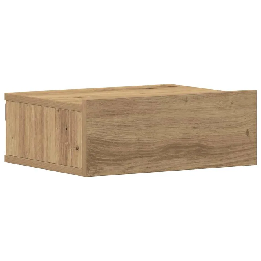 Table de chevet flottante chêne artisanal bois d'ingénierie - 2