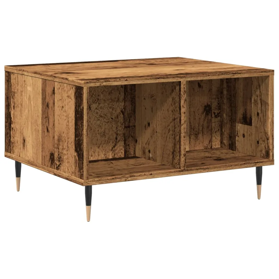 Table basse vieux bois 60x50x36,5 cm bois d'ingénierie - 2