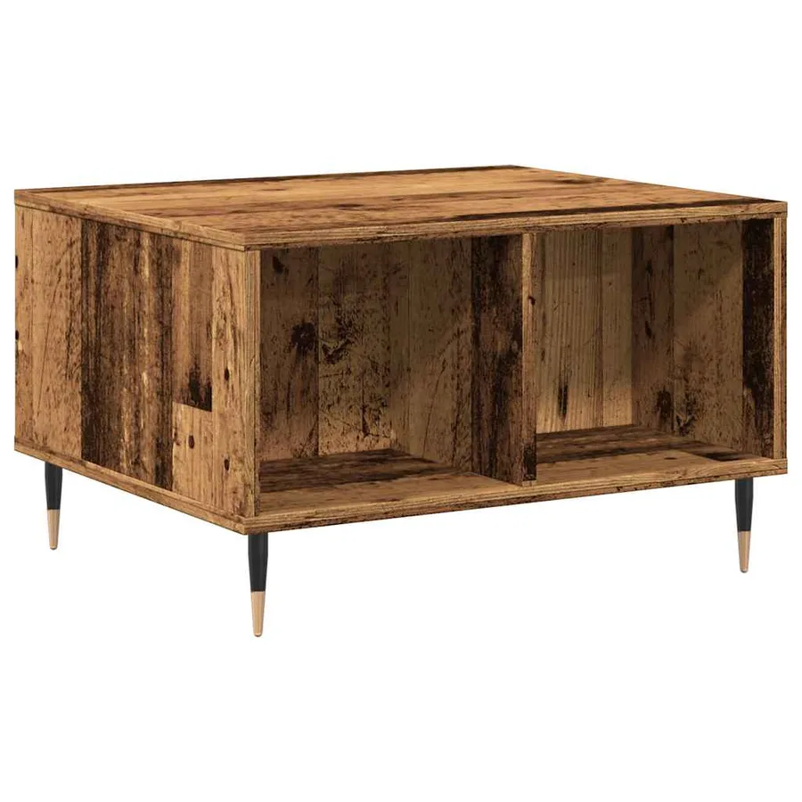 Table basse vieux bois 60x50x36,5 cm bois d'ingénierie - 6
