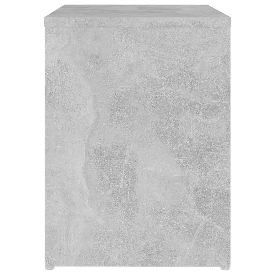 Table de chevet gris béton 40x30x40 cm bois d'ingénierie - 4