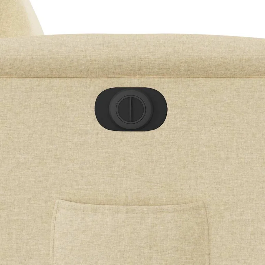 Fauteuil inclinable électrique Crème Tissu - 12