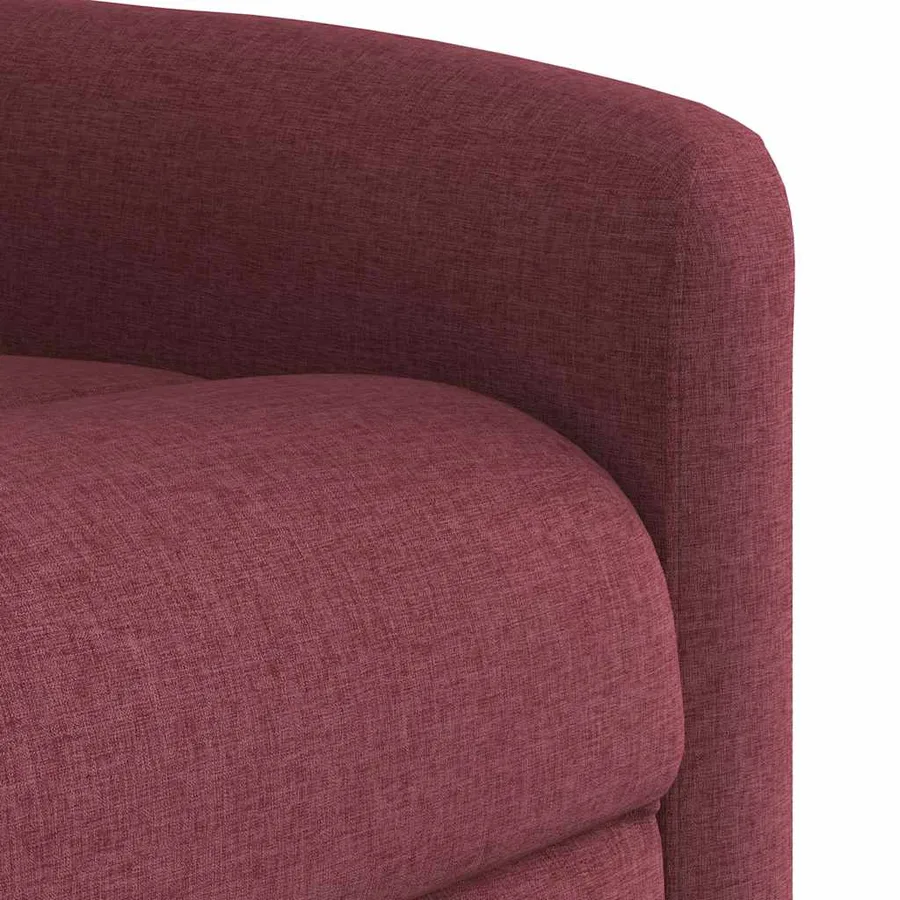Fauteuil inclinable électrique Rouge bordeaux Tissu - 11