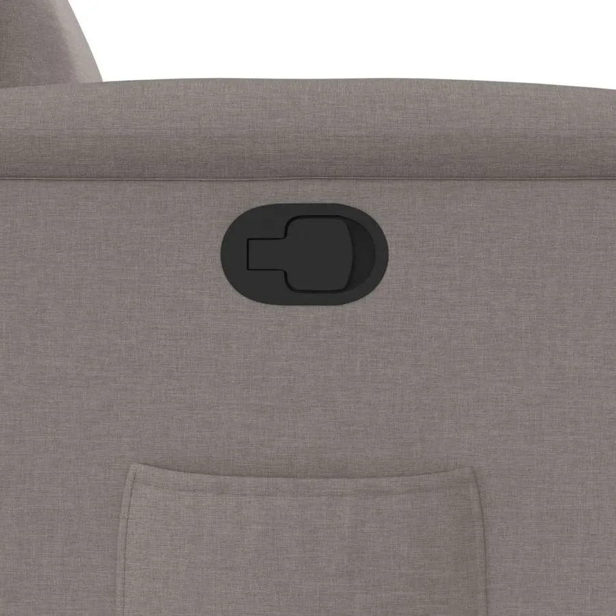 Fauteuil inclinable taupe tissu - 12