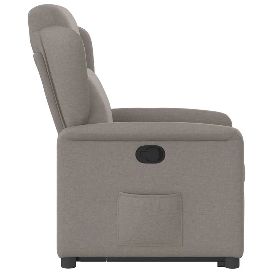 Fauteuil inclinable taupe tissu - 6