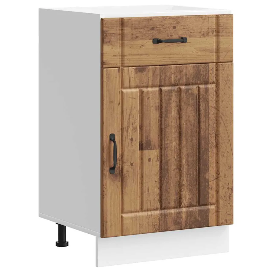 Armoire de cuisine Lucca vieux bois bois ingénierie - 2