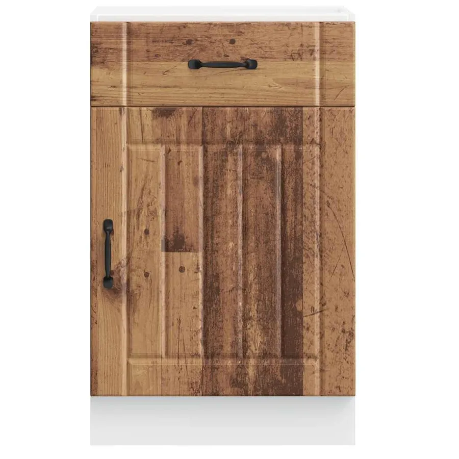 Armoire de cuisine Lucca vieux bois bois ingénierie - 4